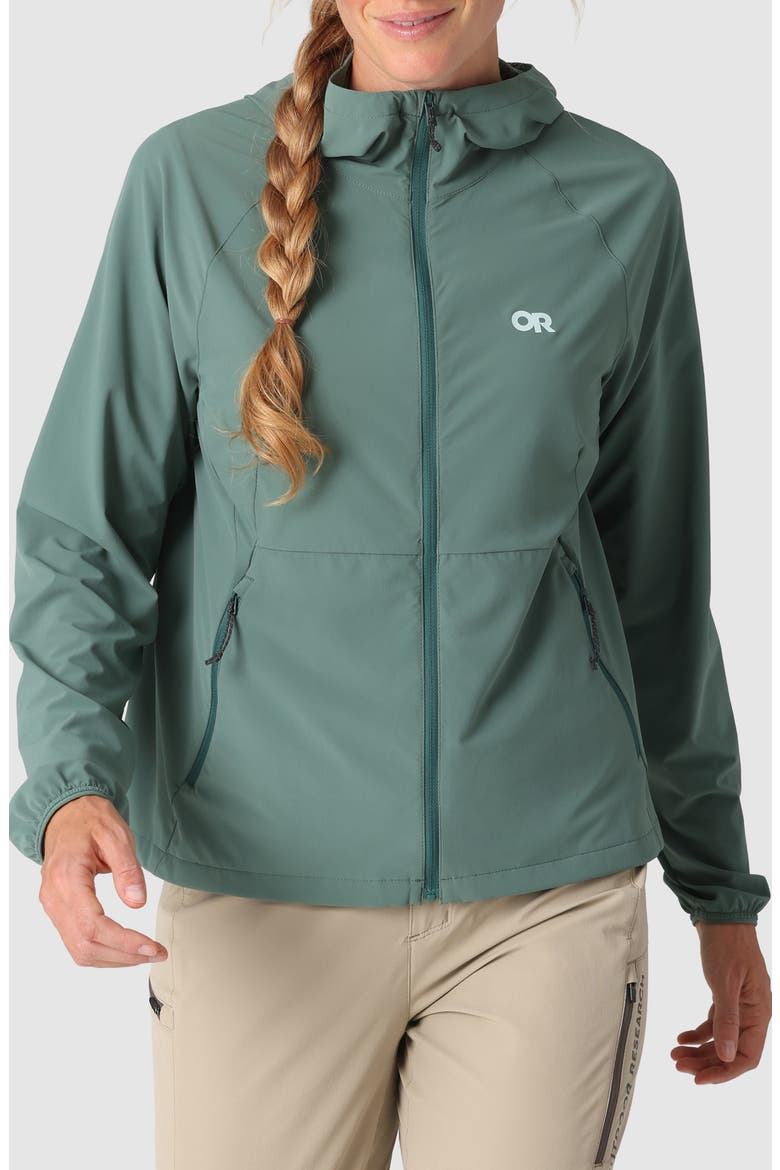 Astroman Sun Full Zip Hoodie, Main, color, MALACHITE