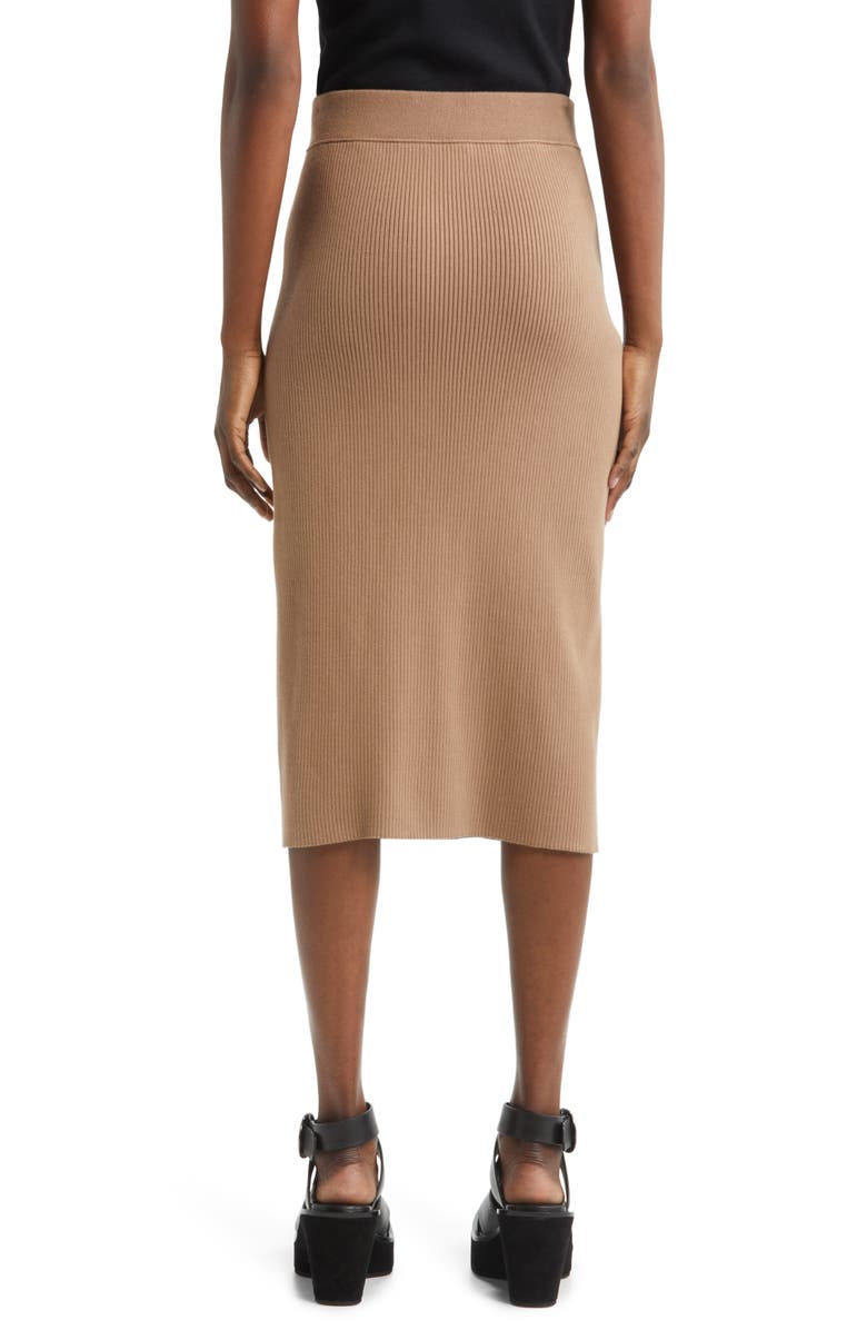 rag & bone Asher Side Button Rib Sweater Skirt, Alternate, color,