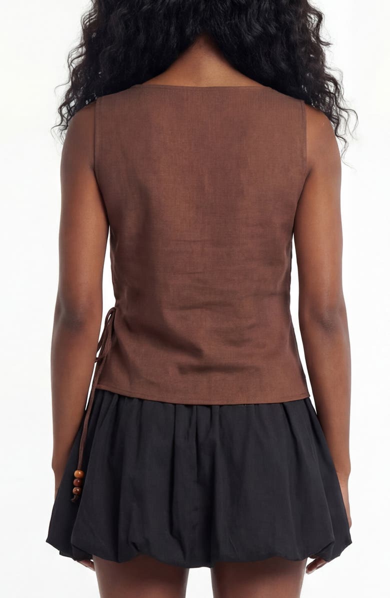 BY DESIGN Stone Age Wrap Sleeveless Top, Alternate, color, 