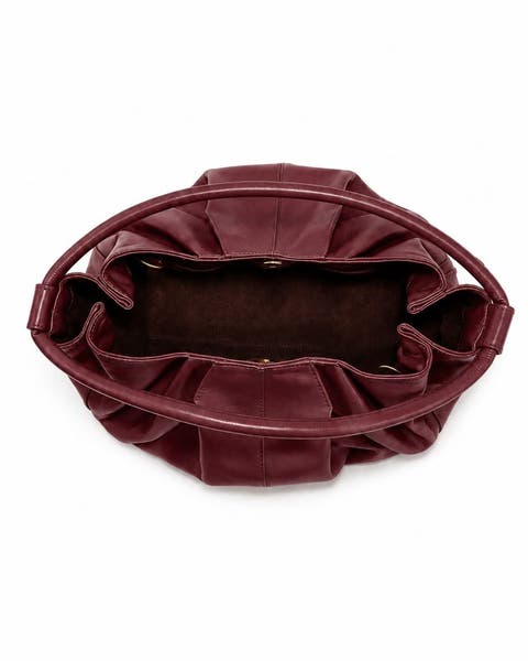 Liora Sculptural Leather Shoulder Bag