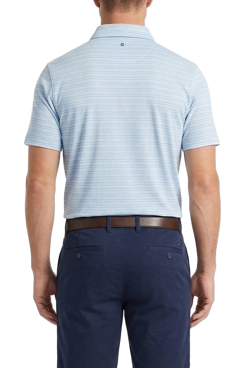 Texture Stripe Performance Polo, Alternate, color, PLACID BLUE