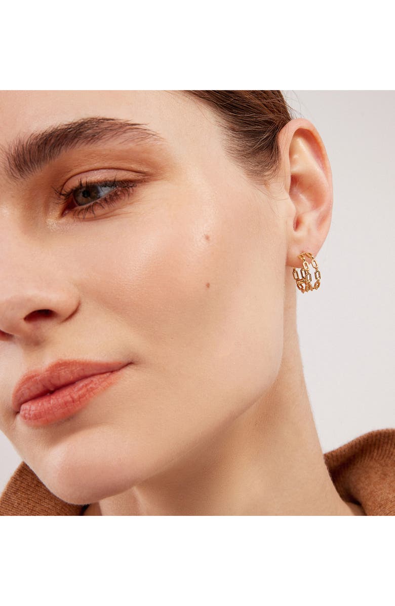 LITO 14K Gold Small Hoop Earrings, Alternate, color, Gold