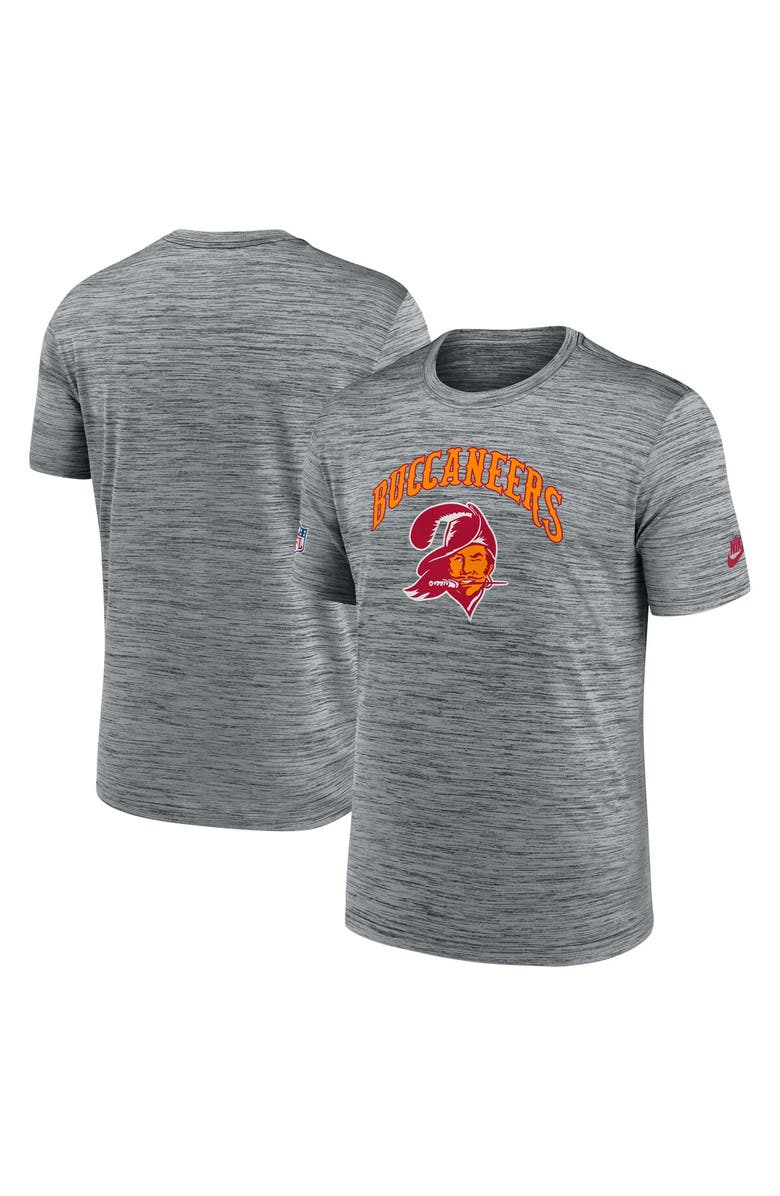 Nike Men's Nike Gray Tampa Bay Buccaneers Sideline Velocity Throwback Logo Performance T-Shirt, Main, color, Gray