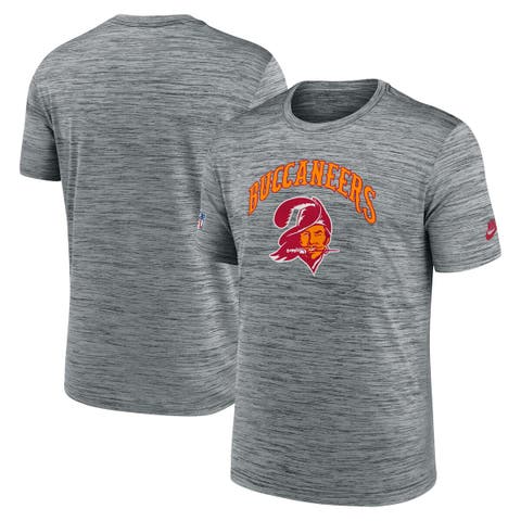 Men's Nike Gray Tampa Bay Buccaneers Sideline Velocity Throwback Logo Performance T-Shirt