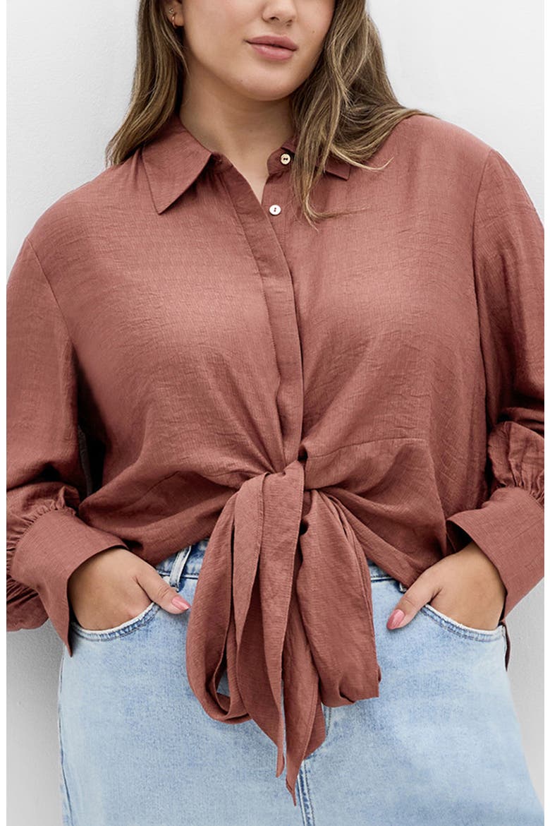 Rosabella Satin Shirt, Main, color, ROSEBERRY