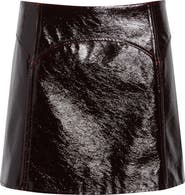 Stand Studio Aksie Faux Leather Miniskirt