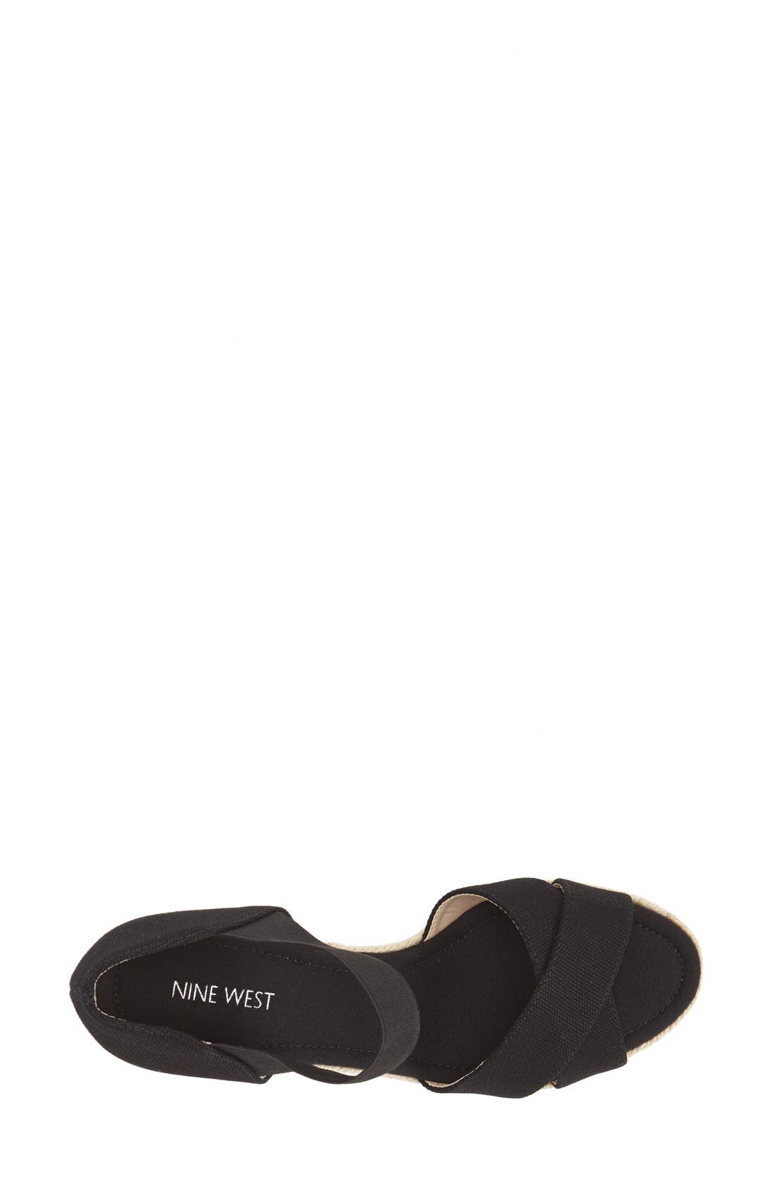 Nine West 'Renu' Espadrille Wedge Sandal, Alternate, color, 