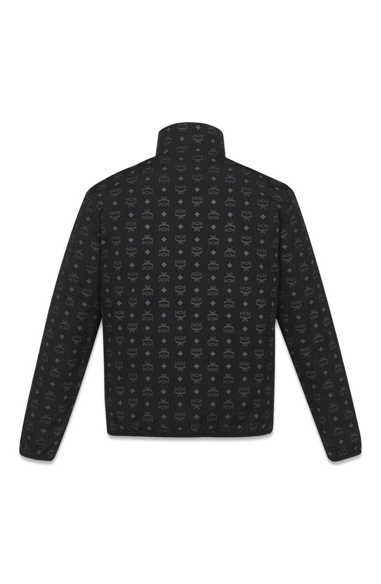 MCM Reversible Monogram Print Windbreaker in ECONYL<sup>®</sup>, Alternate, color, Black