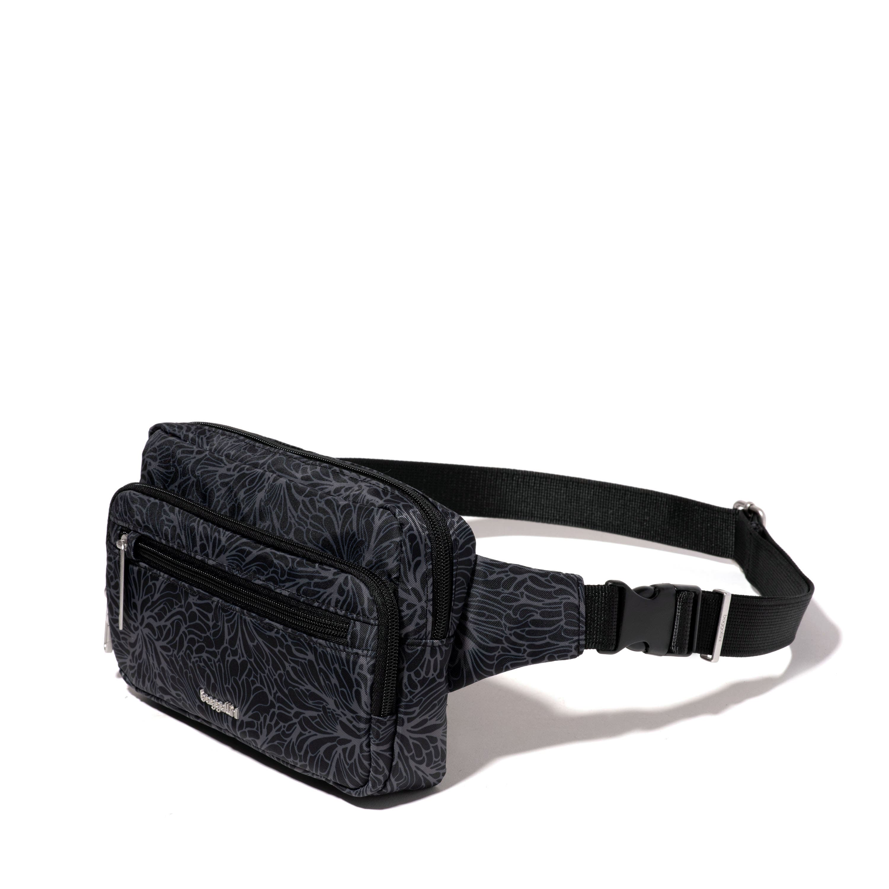 BAGGALLINI Securtex Anti-Theft Belt Bag Sling, Alternate, color, Midnight Blossom