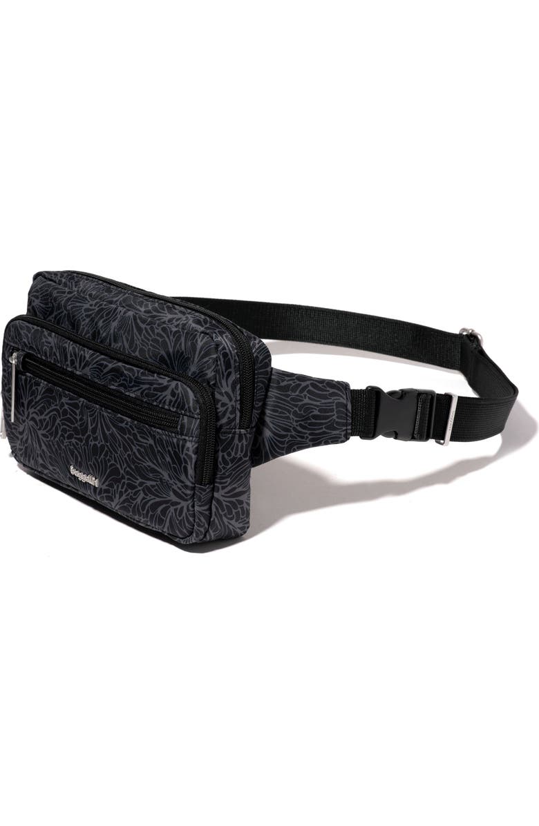 BAGGALLINI Securtex Anti-Theft Belt Bag Sling, Alternate, color, Midnight Blossom
