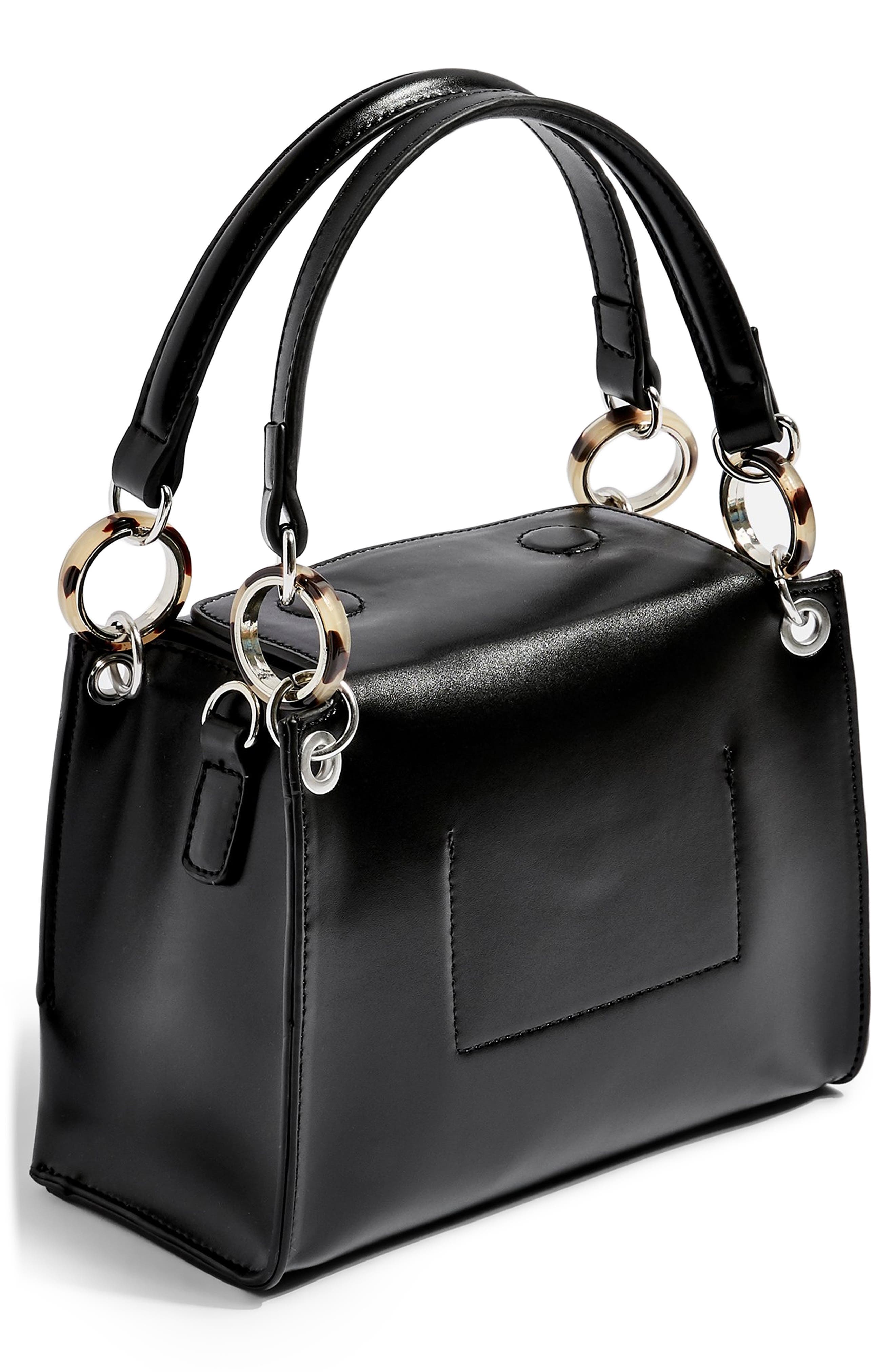 Topshop Storm Buckle Shoulder Handbag, Alternate, color, 
