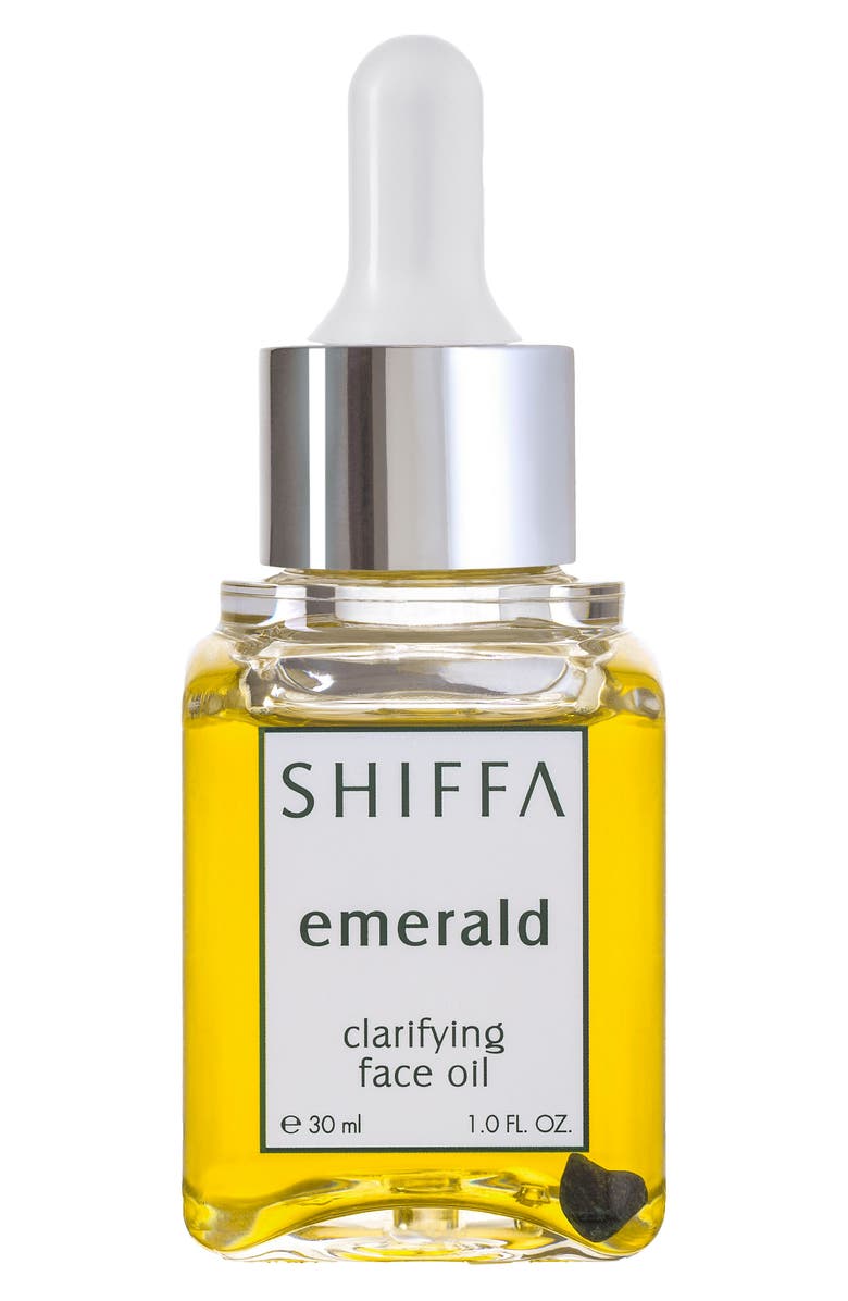 Shiffa Emerald Clarifying Face Oil, Main, color,