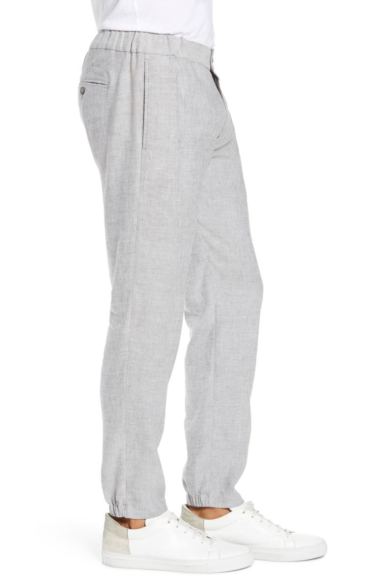 Club Monaco Lex Slim Fit Linen Blend Pants, Alternate, color, 