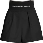 Alexander Wang Carrot High Waist Logo Shorts