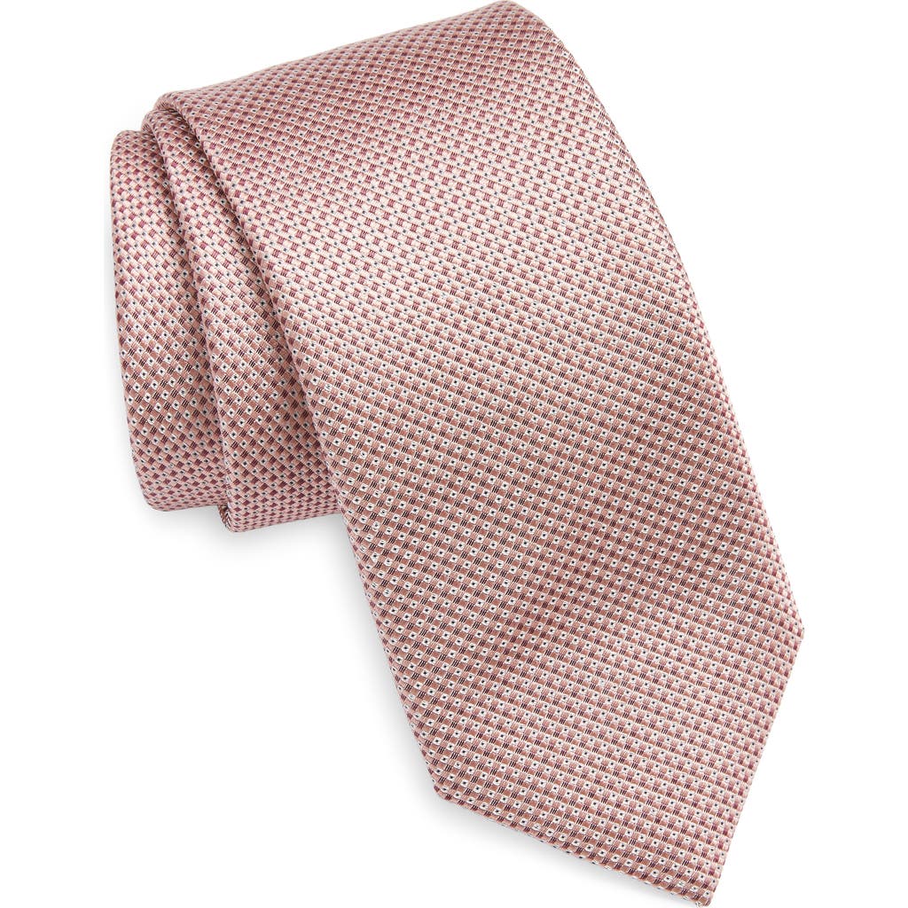 Hugo Boss Boss Neat Silk Blend Tie In Pink