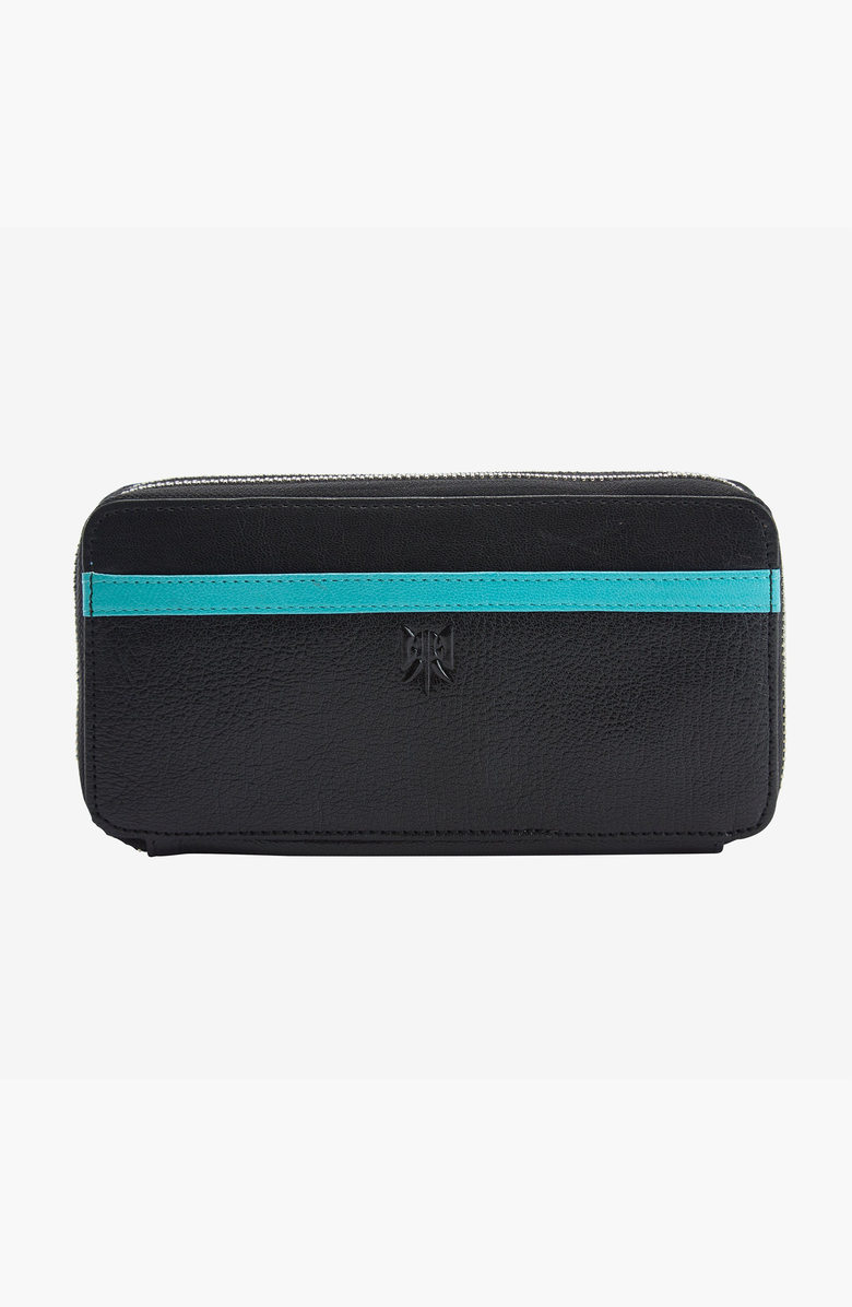 Tusk Siam Double Zip Wallet, Main, color, Black / French Blue