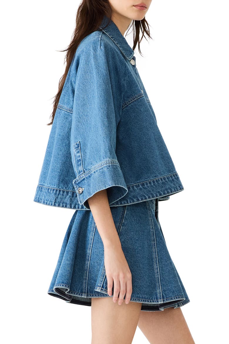 Rhode Denim Swing Jacket, Alternate, color, ARUBA BLUE