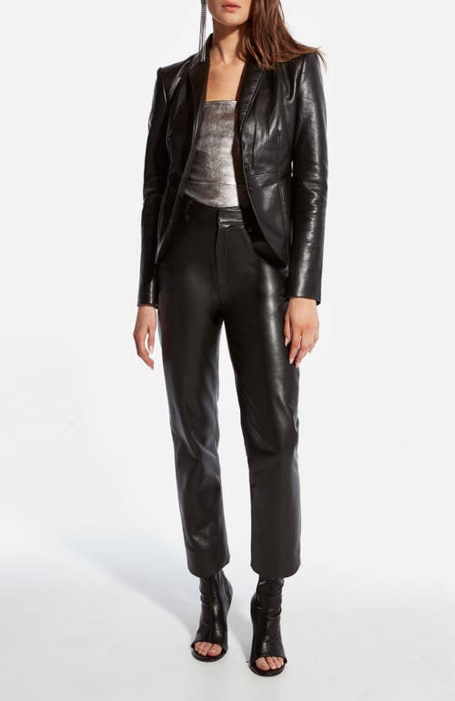 As By Df Denise Recycled Leather Trouser In Black