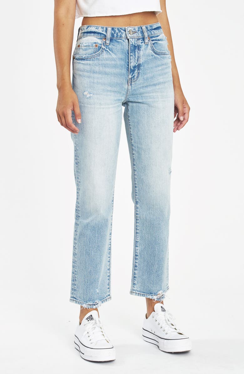 DAZE Straight Up High Waist Ankle Straight Leg Jeans, Alternate, color, 