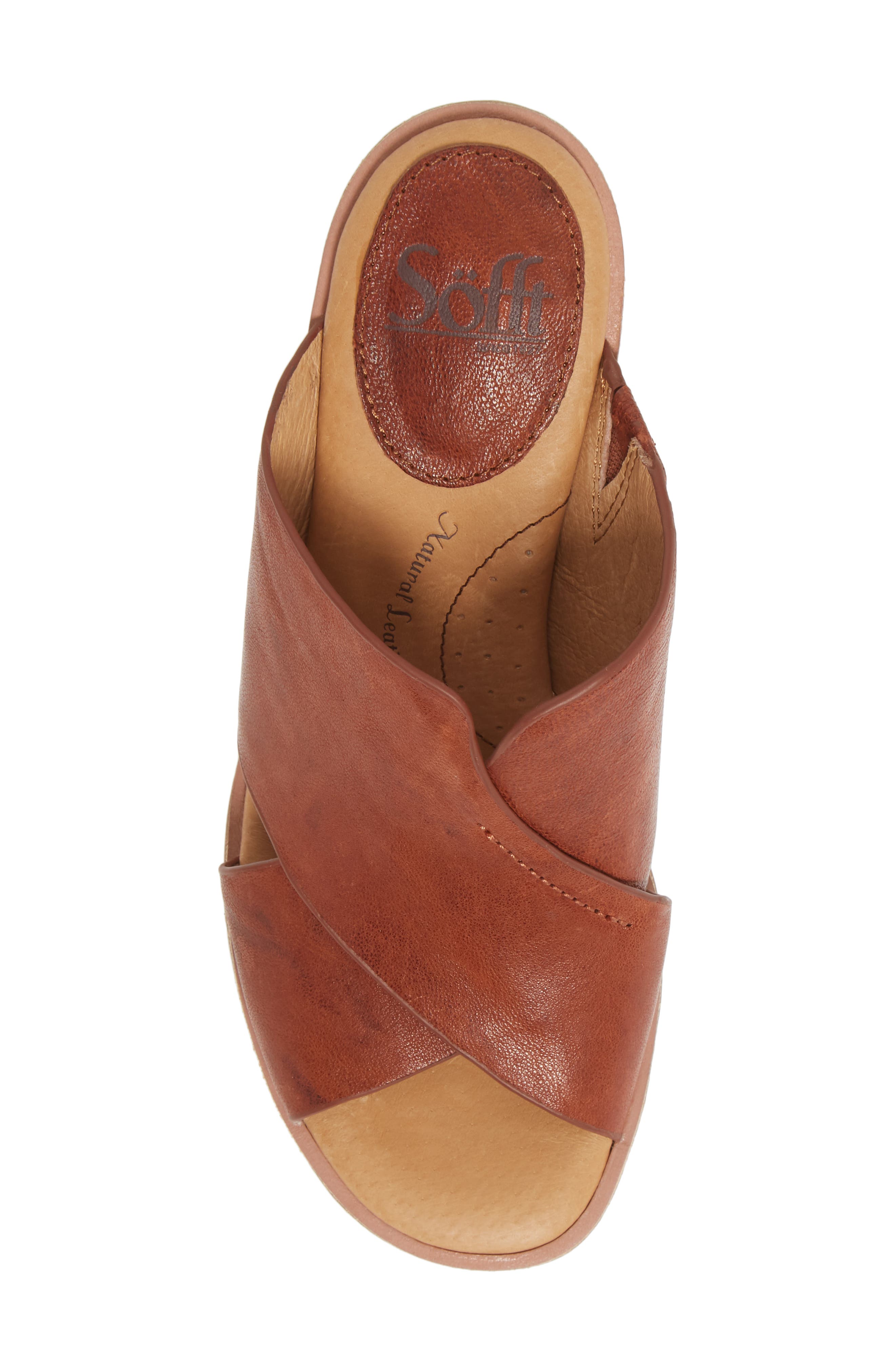 Perrie Sandal, Alternate, color, COGNAC LEATHER