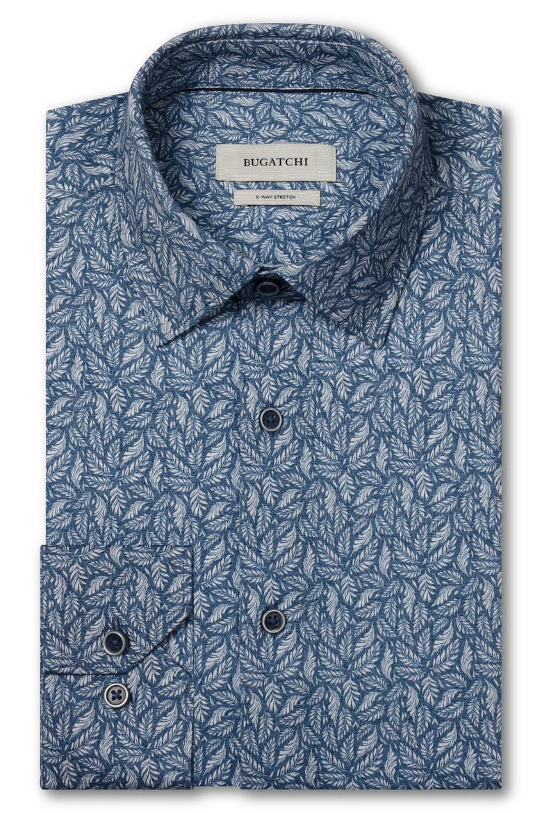 James OoohCotton® Button-Up Shirt, Main, color, INDIGO
