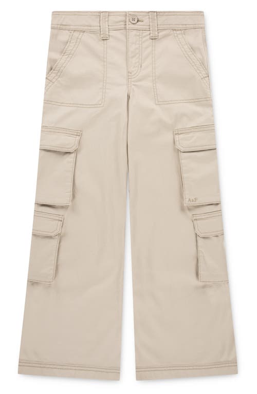 Abercrombie Kids Kids' Utility Cargo Pocket Cotton Pants In Neutral