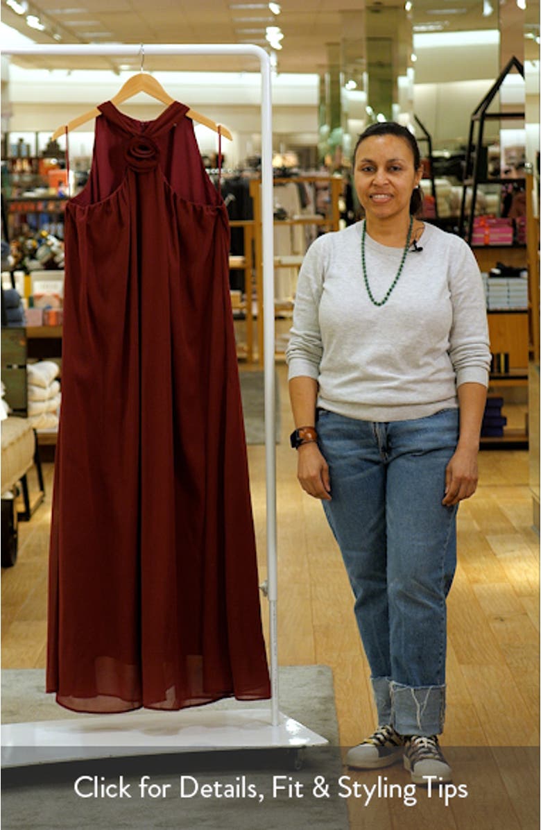 Melba Rosette Maxi Dress, sales video thumbnail