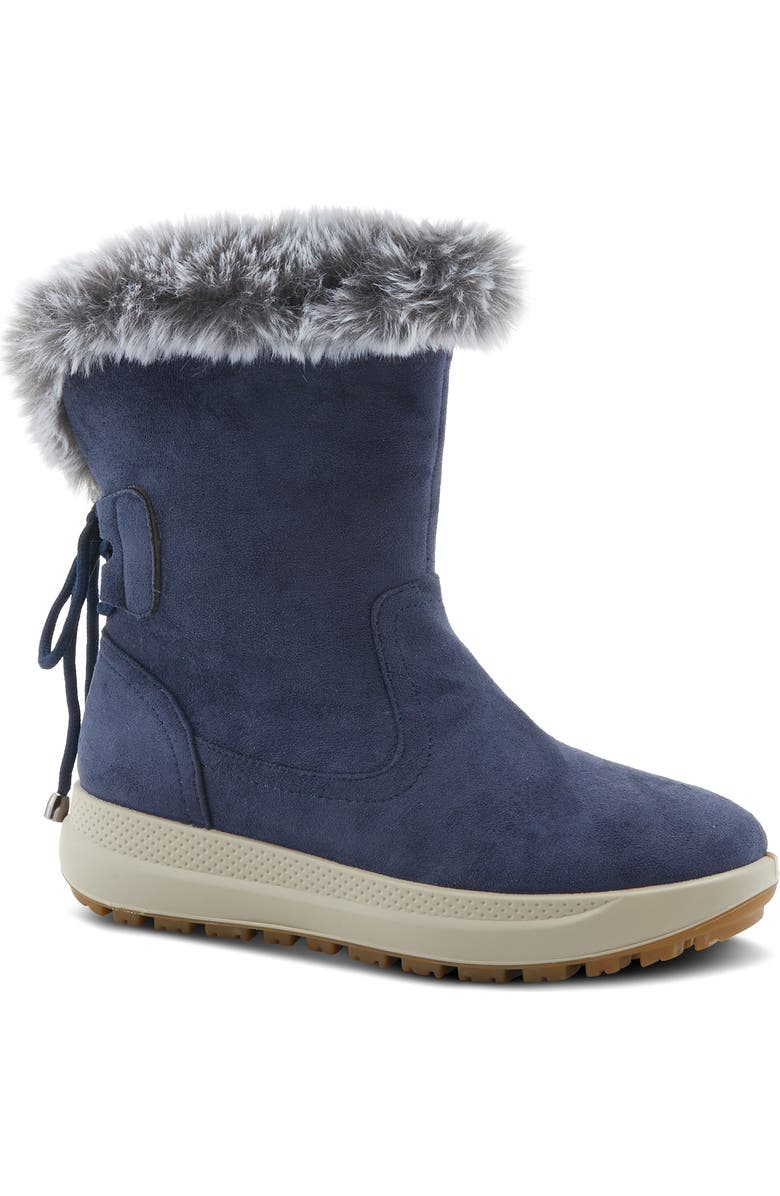 Flexus by Spring Step Snowbird Waterproof Faux Fur Trim Boot, Main, color,