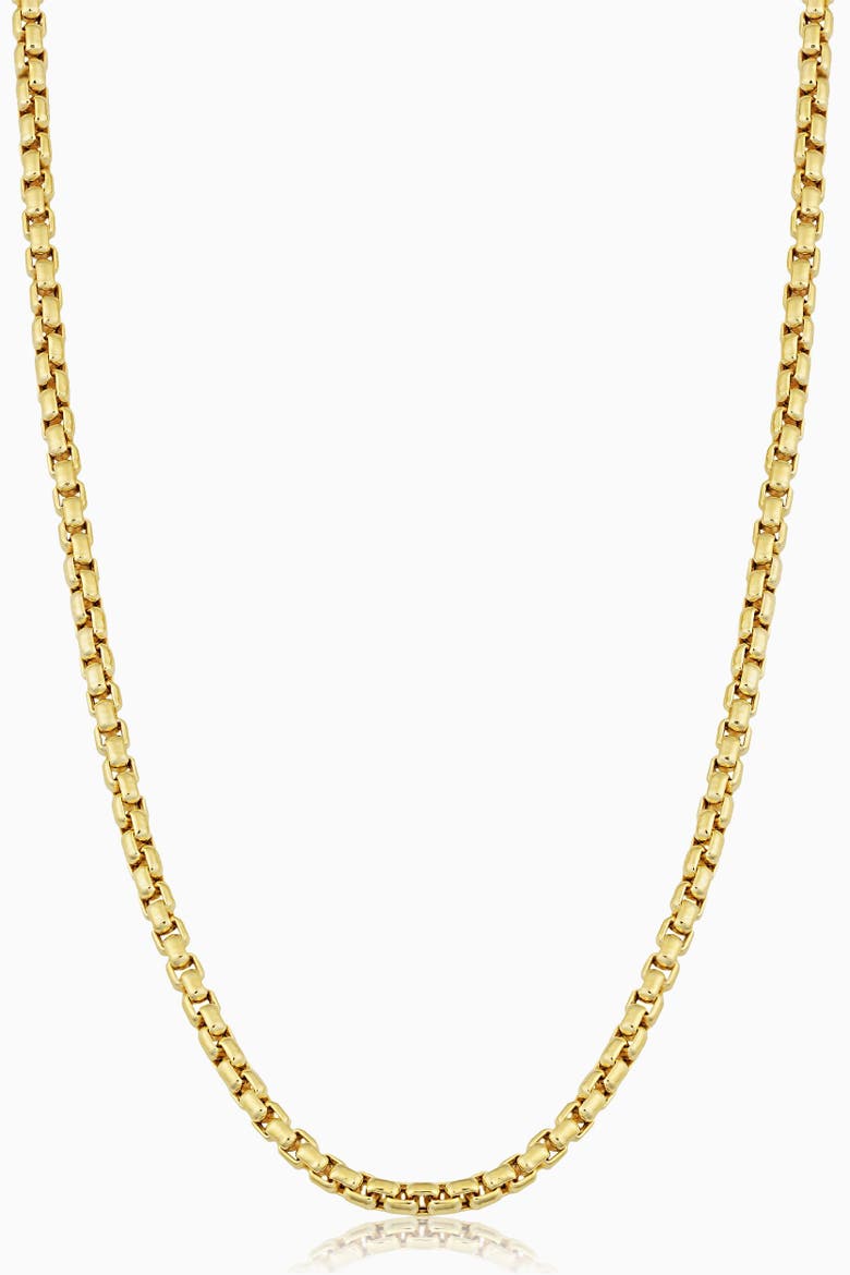 Men's Round Bodega Box Chain in 14K Gold, Main, color, 14K Yellow Gold
