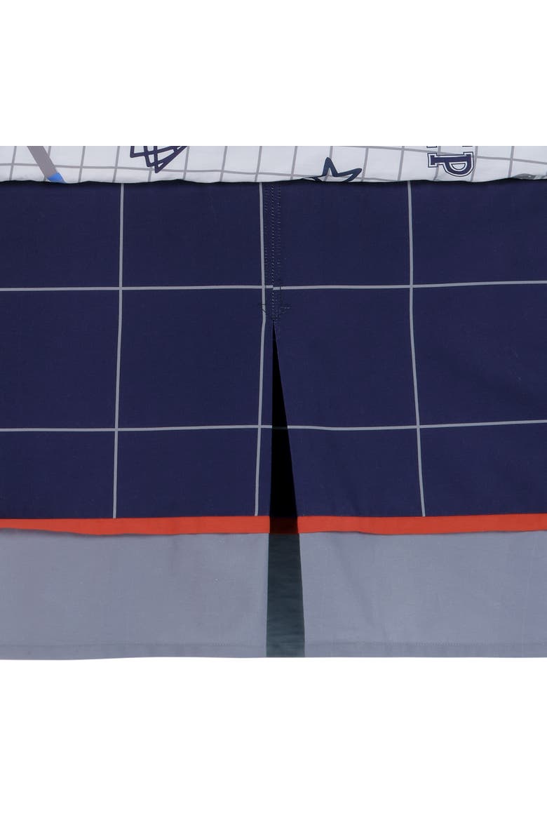 Lambs & Ivy Baby Sports 3-Piece Football/Basketball Baby Crib Bedding Set, Alternate, color, Blue