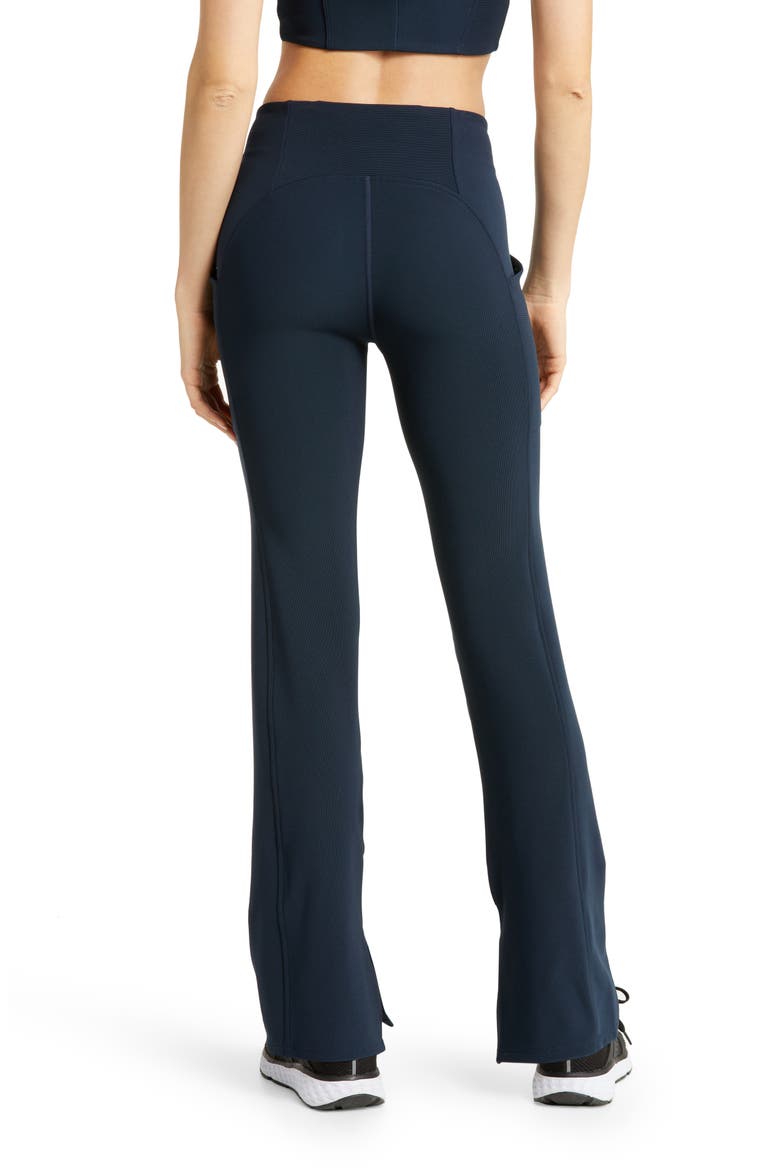 Interlude Rib High Waist Pocket Leggings, Alternate, color, NAVY SAPPHIRE