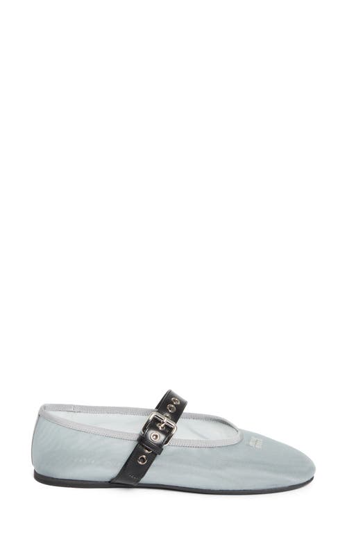 Miu Miu Mary Jane Ballet Flat In White