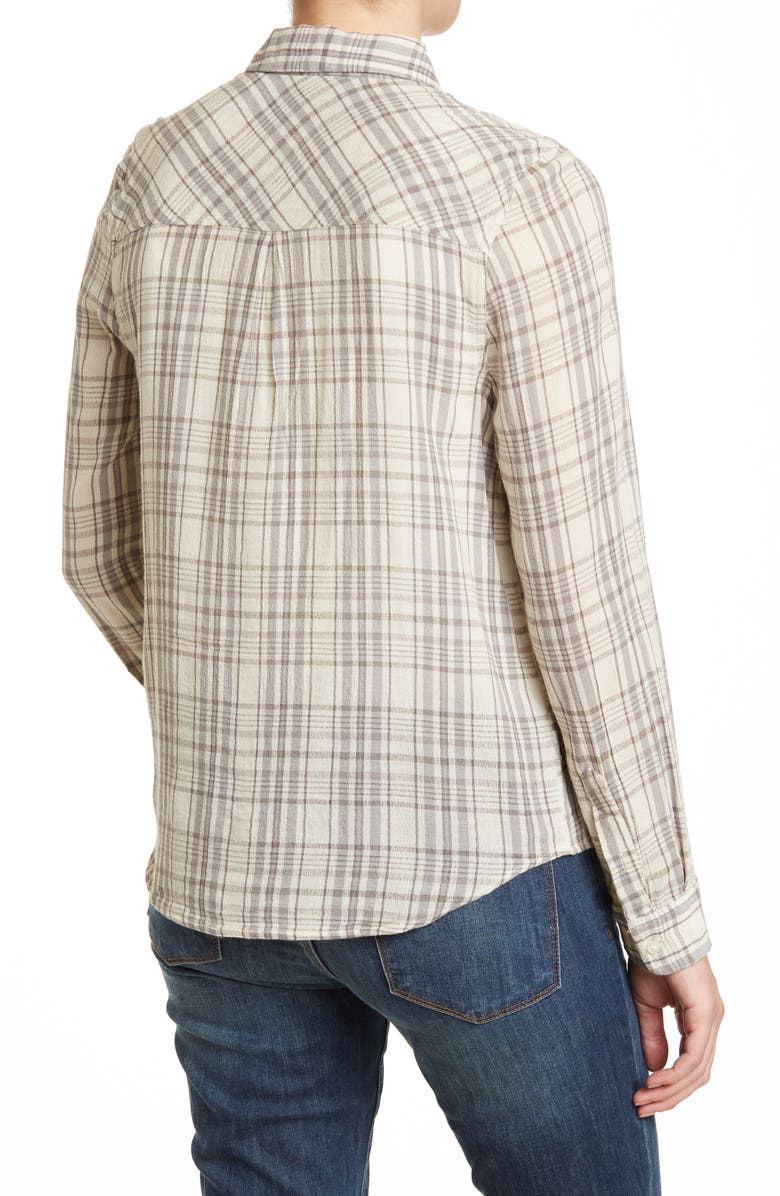 Lucky Brand Gauze Plaid Button-Up Shirt, Alternate, color,