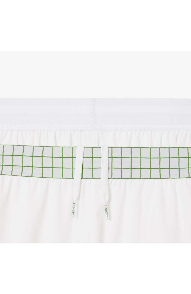 Lacoste Drawstring Jersey Shorts, Alternate, color, White