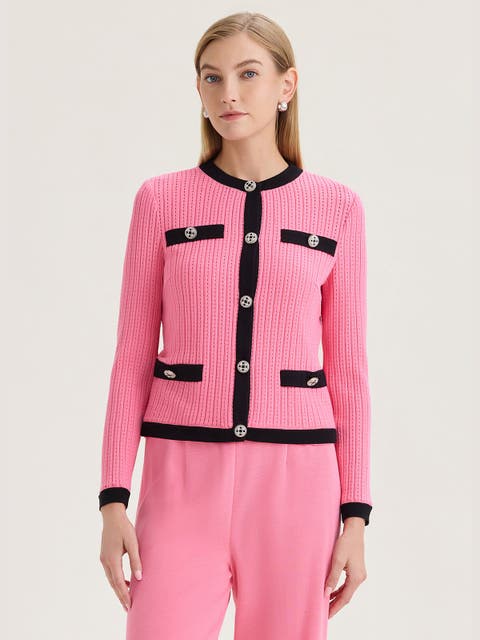 Heritage Eyeleted Recycled Knit Jacket