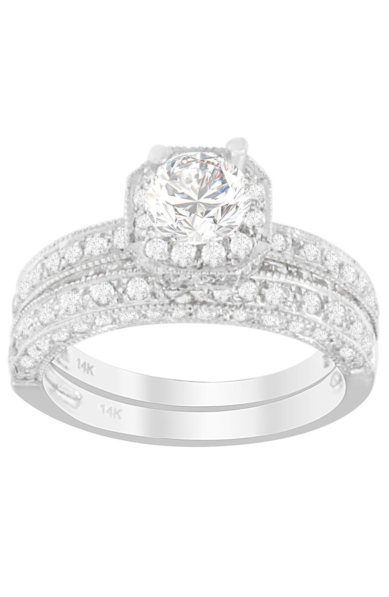 Haus of Brilliance 14K White Gold 1.00 Cttw Round Cut Diamond Ring, Main, color, White