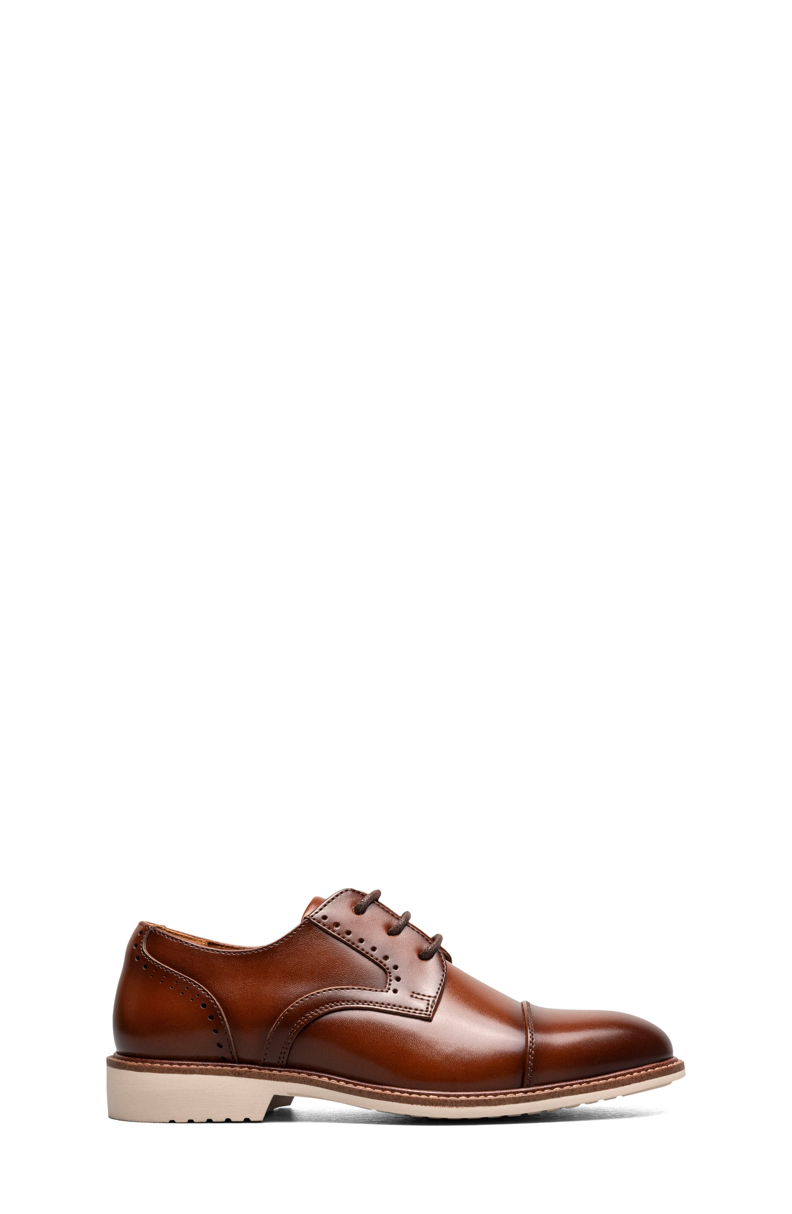 Stacy Adams Kids' Wesbridge Cap Toe Derby, Alternate, color, Cognac