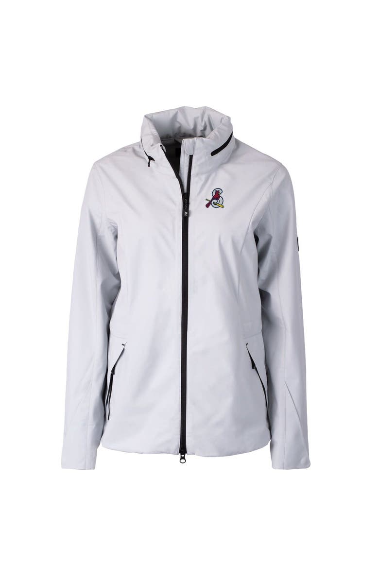 Cutter & Buck Women's Cutter & Buck  Gray Springfield Cardinals WeatherTec Vapor Water Repellent Stretch Full-Zip Rain Jacket, Alternate, color, Gray