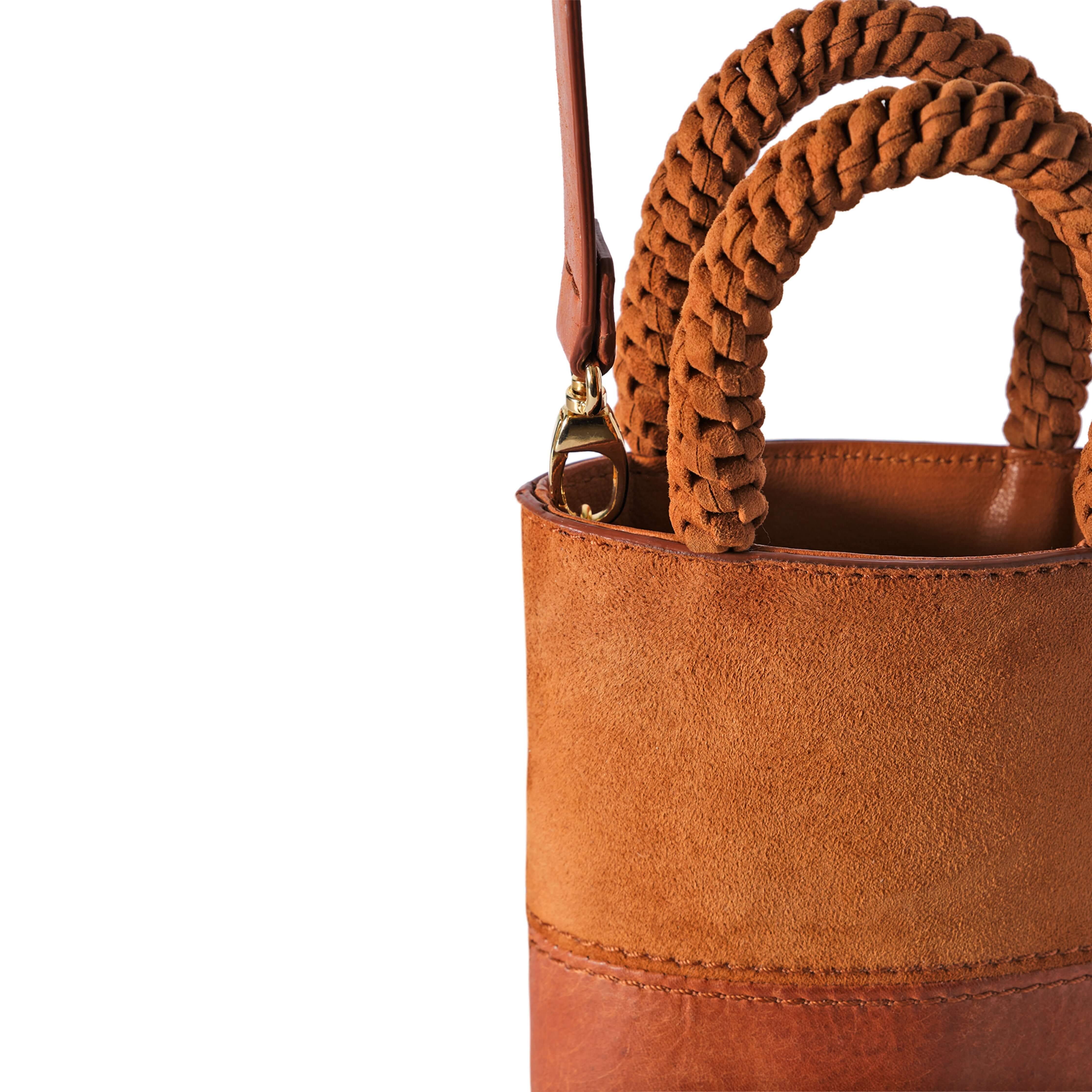 Rovena Mini Bucket Bag, Alternate, color, Camello
