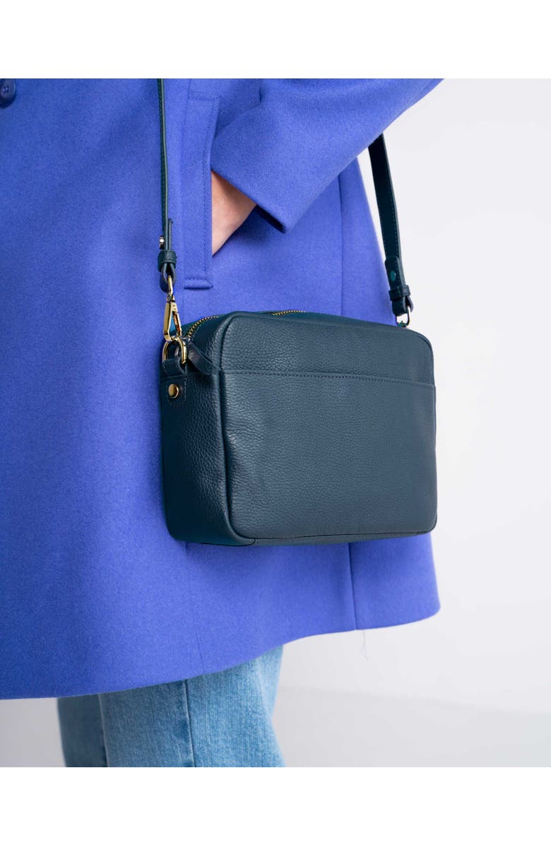 Kettlewell Leather Cross Body Bag, Alternate, color, Grey Teal