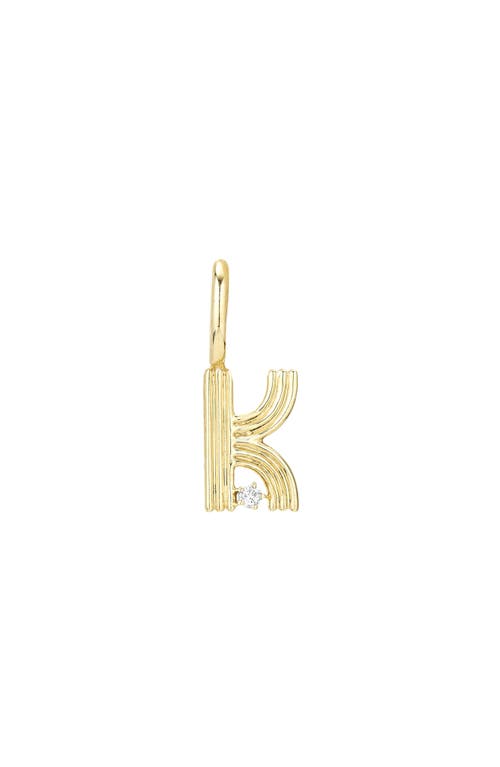 Adina Reyter Groovy Diamond Initial Charm