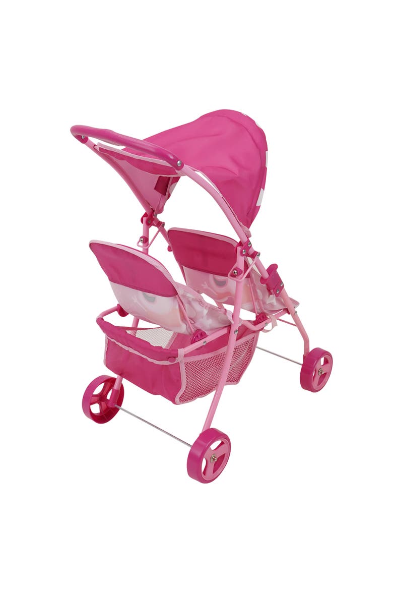 Doll Twin Stroller, Alternate, color, Multicolored