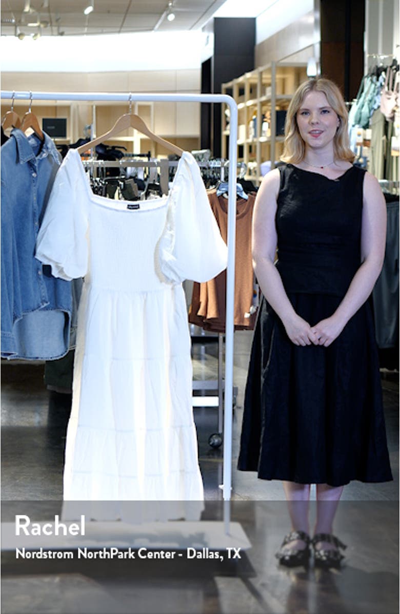 Ariella Tiered Cotton Midi Dress, sales video thumbnail