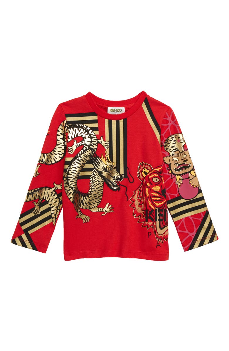 KENZO Year of the Pig Graphic T-Shirt, Main, color, 