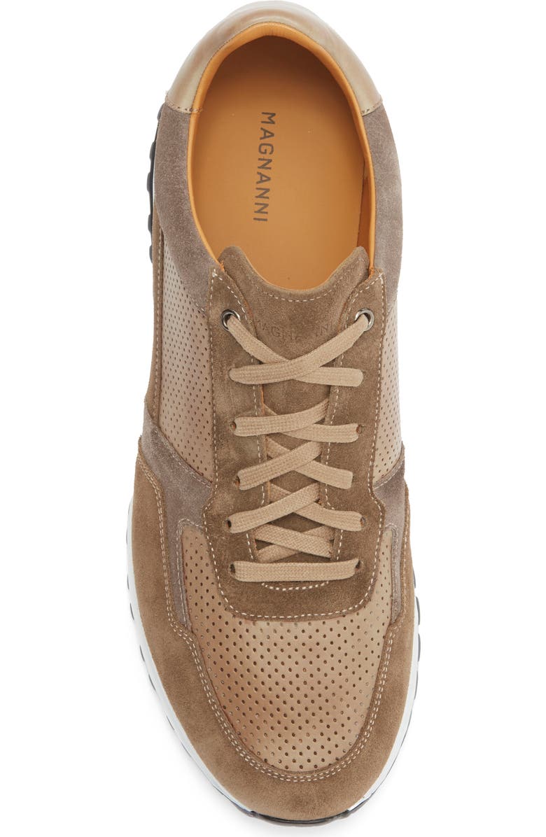 Magnanni Fado Perforated Sneaker, Alternate, color, Torba