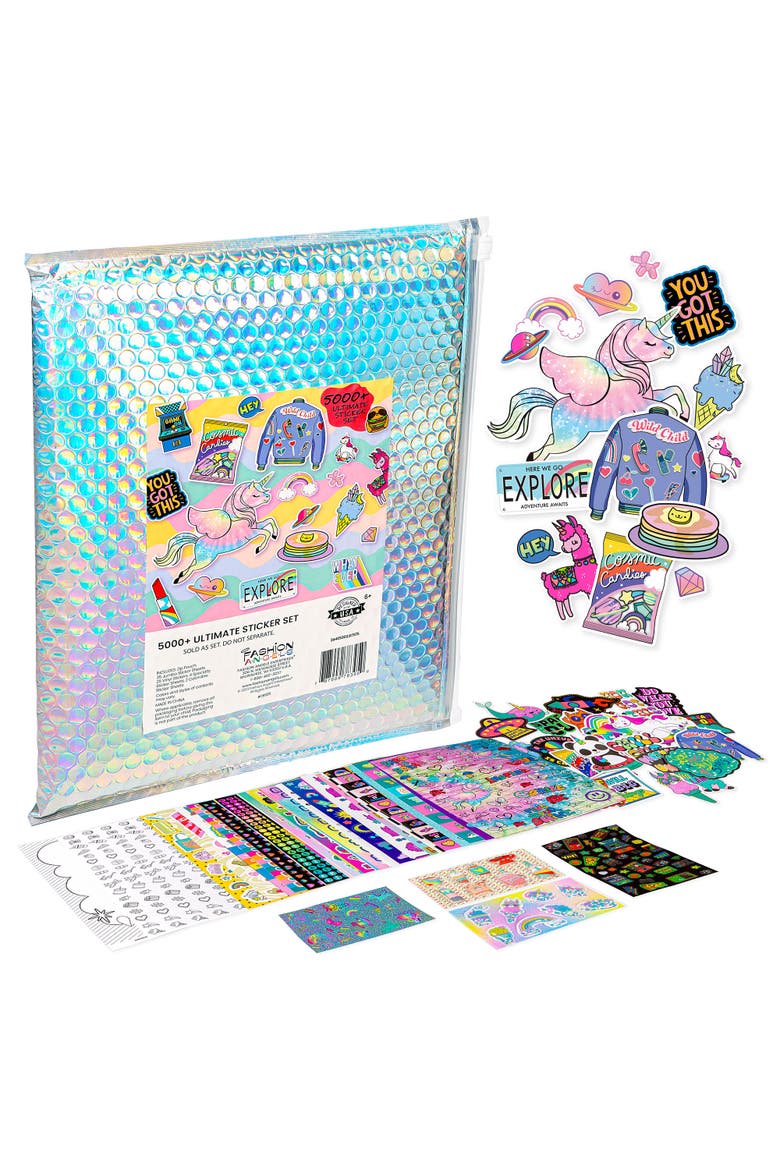 5,000+ Ultimate Sticker Set Vinyl, 3D & Puffy Stickers, Main, color, Multicolored