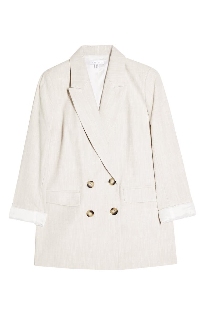 Topshop Saturday Double Breasted Blazer, Alternate, color, 