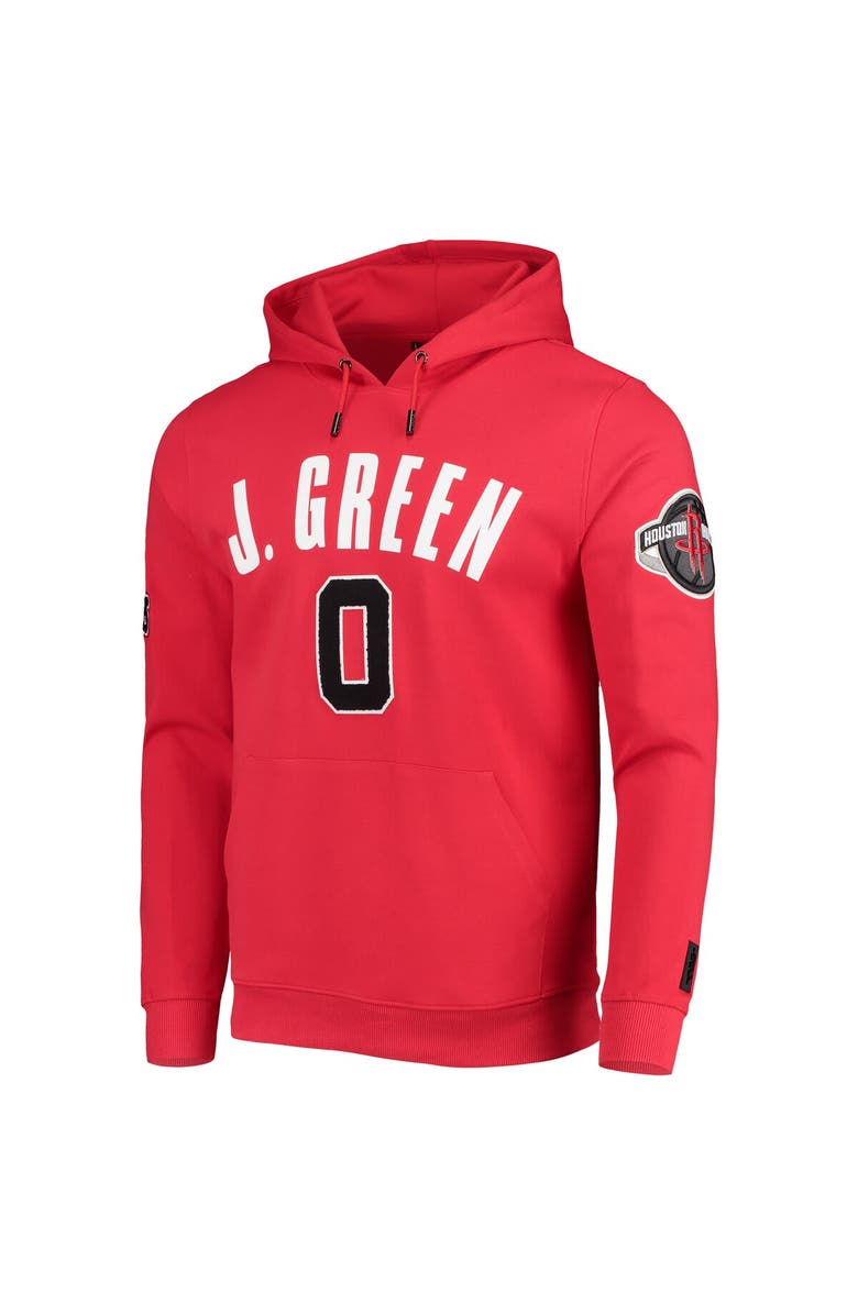 PRO STANDARD Men's Pro Standard Jalen Green Red Houston Rockets Team Player Pullover Hoodie, Alternate, color, 