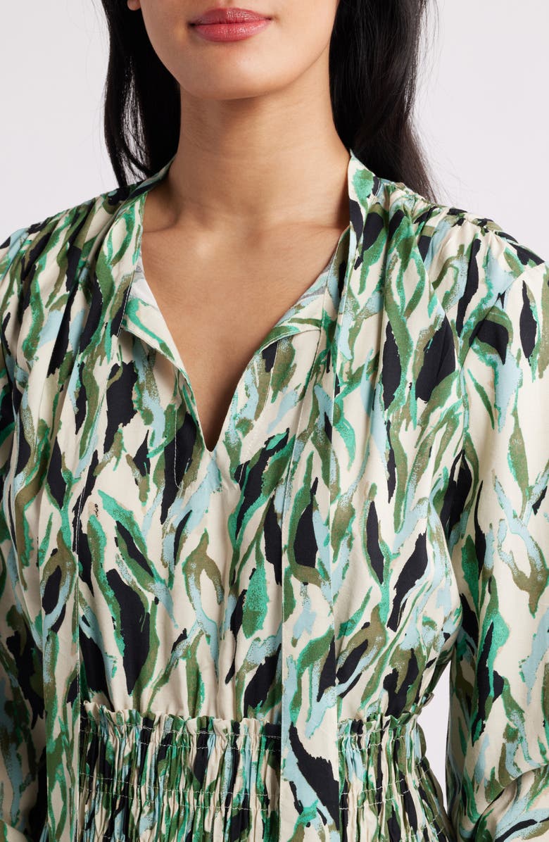 Masai Copenhagen Nomina Abstract Print Long Sleeve Dress, Alternate, color,