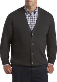 Harbor Bay by DXL Big & Tall V-Neck Cardigan